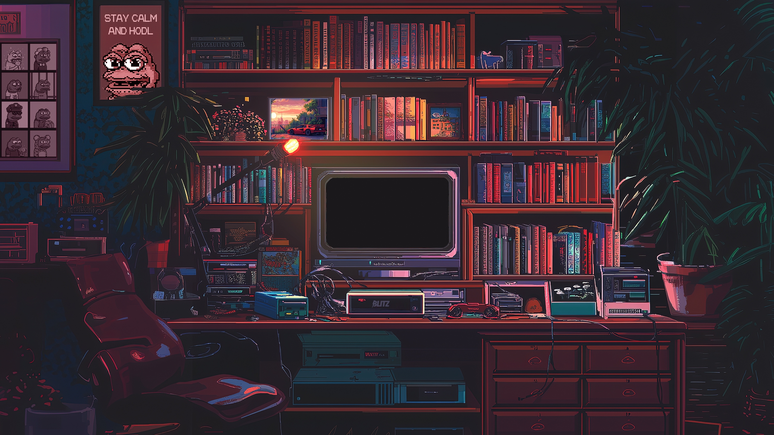 Retro tech room